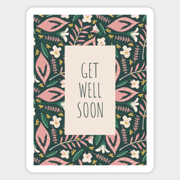 Get Well Posy Magnet by Cascade Patterns